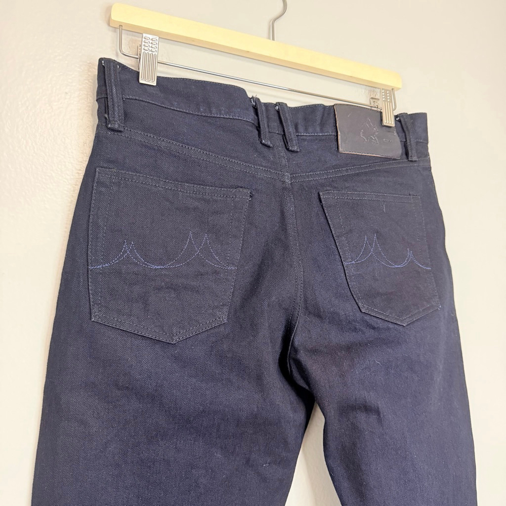 Fitted Underground W15 Greensboro Selvedge Jeans 31 Dark Indigo - Picture 6 of 12